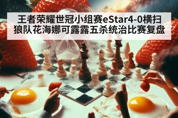 王者荣耀世冠小组赛eStar4-0横扫狼队花海娜可露露五杀统治比赛复盘